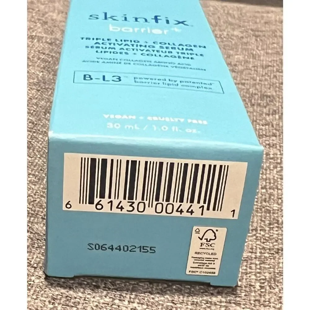 Skinfix Barrier+ Triple Lipid + Collagen Activating Serum 1 Oz /30 mL New In Box